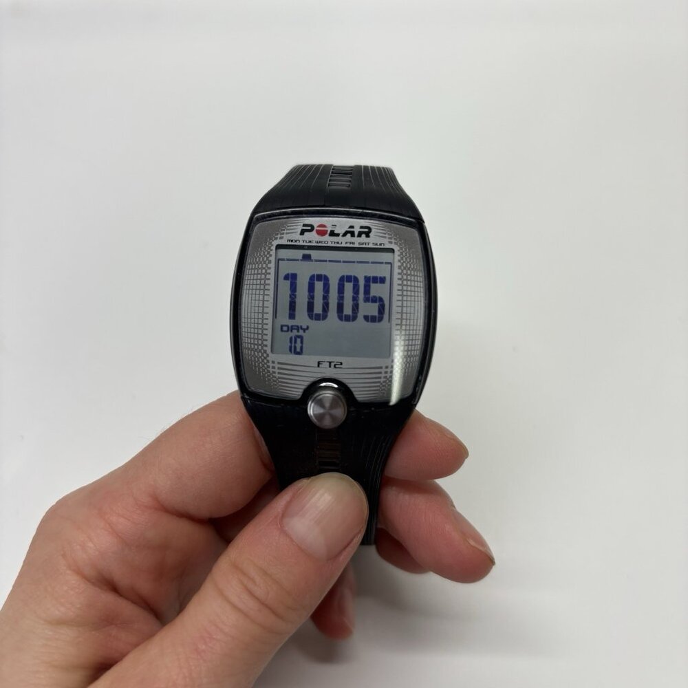 Polar FT2 Unisex Sports Health‎ & Fitness Silicone Quartz Digital Watch TESTED